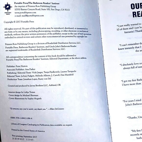 Uncle Johns Old Faithful Bathroom Reader 30th Anniversary - Picture 4 of 4